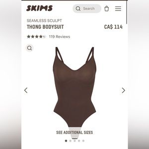 NWOT* SKIMS seamless sculpt thong body suit!